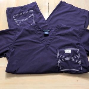 Blue Sky Shelby Scrub Set - Grape